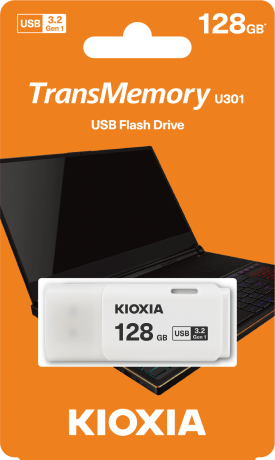 128GB USB3.2 GEN1 KIOXIA BEYAZ USB BELLEK LU301W128GG4