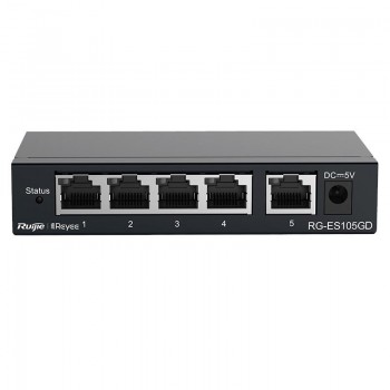 RUİJİE-REYEE RG-ES105GD 5 PORT GIGABIT SWITCH METAL KASA