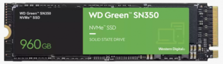 960GB WD GREEN SN350 M.2 NVMe 2400/1900MB/s WDS960G2G0C SSD