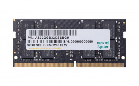 Apacer 32GB 1x32GB 3200MHz CL22 DDR4 Notebook SODIMM RAM (ES.32G21.PSI)