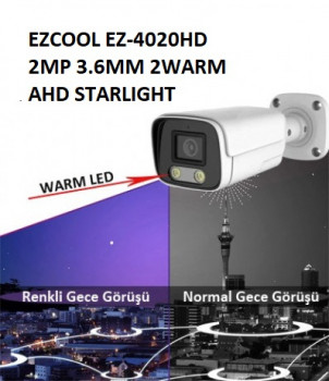 EZCOOL EZ-4020HD 2 MP 3.6MM FULLCOLOR BULLET KAMERA 