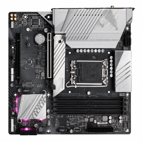 GIGABYTE B760M AORUS ELITE AX 5333MHz(OC) DDR5 M.2 mATX 1700p