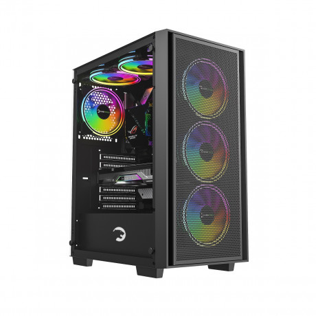 GAMEPOWER FLEX 4xARGB BLACK GAMING KASA