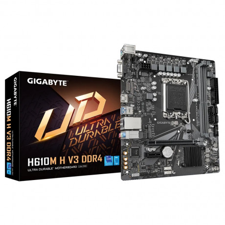 GIGABYTE H610M H V3 DDR4 3200MHZ M.2 HDMI VGA MATX 1700P 