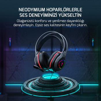 GAMEPOWER RANGER  SİYAH 7.1 RGB GAMING KULAKLIK