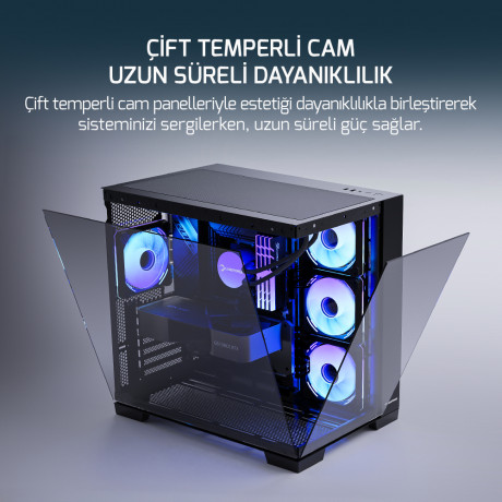 GAMEPOWER WARCRY PULSE 4X ARGB GAMING KASA 750W