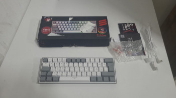 REDRAGON FIZZ RGB WHITE KLAVYE K617-RGB WG(OUTLET)