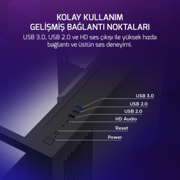 GAMEPOWER WARCRY TOPGLASS 4XARGB KASA 650W BLACK