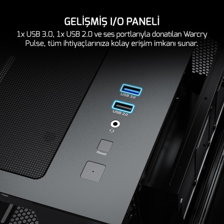 GAMEPOWER WARCRY PULSE 4X ARGB GAMING KASA 650W