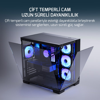 GAMEPOWER WARCRY PULSE 4X ARGB GAMING KASA 650W