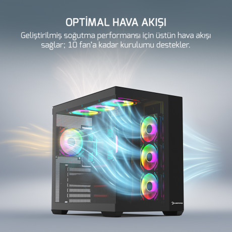 GAMEPOWER WARCRY PRISM 4XARGB FAN GAMING KASA 850W