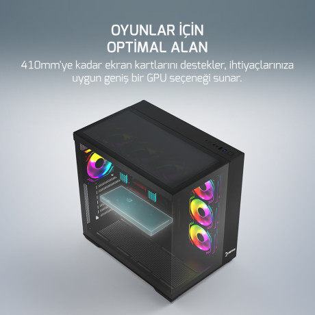 GAMEPOWER WARCRY PRISM 4XARGB FAN GAMING KASA 850W