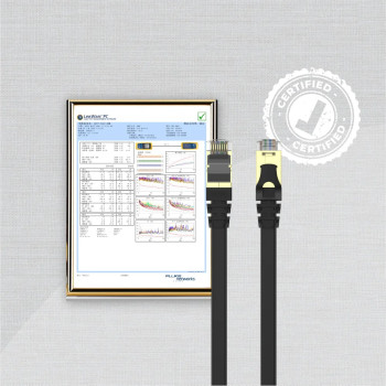 UNITEK CAT7 PATCH KABLO 1MT FLAT (C1897BK-1M)