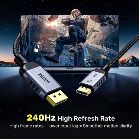 UNITEK DISPLAY PORT 2.1 KABLO 1.5MT (C1626GY01-1.5M)