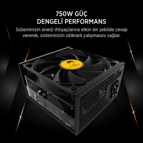 JAMES DONKEY JDP750 APFC 12CM 80+ BRONZE 750W PSU