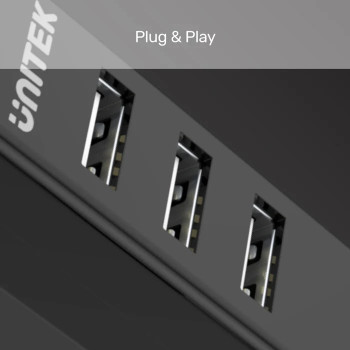 UNITEK TYPE-A TO 4 PORT USB HUB 80CM KABLO(Y-2140)