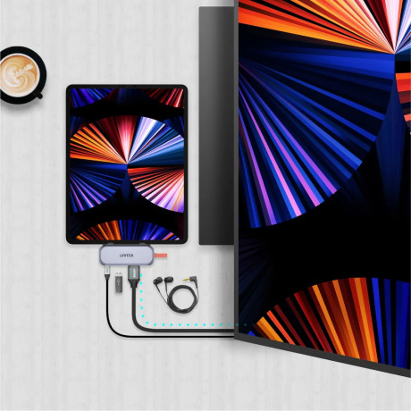 UNITEK USB-C 4in1 UNIVERSAL DOCKING IPAD (D1070A)