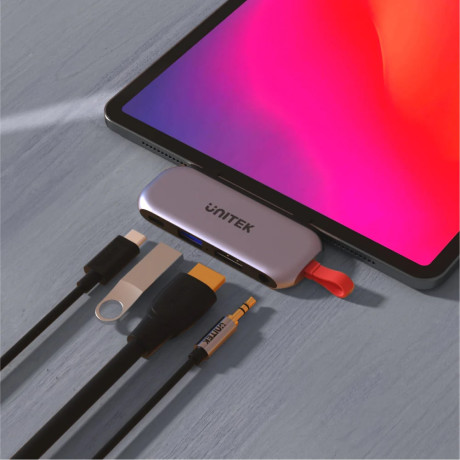 UNITEK USB-C 4in1 UNIVERSAL DOCKING IPAD (D1070A)