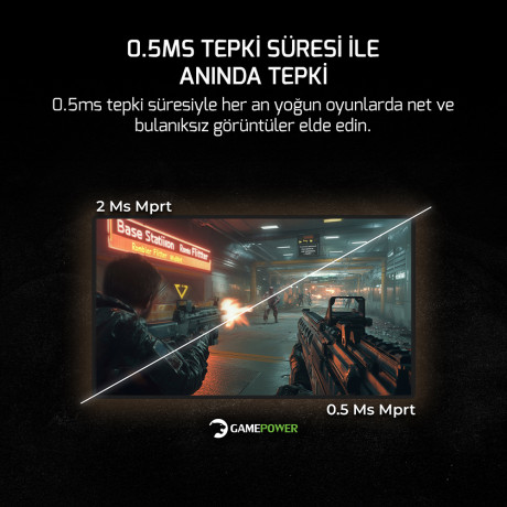 27 GAMEPOWER VIVID V60 CURVED 0.5MS 240Hz MONITOR WHITE