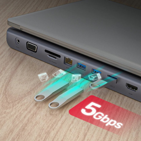 UNITEK USB-C 11in1 UNIVERSAL DOCKING MST (D1022B)