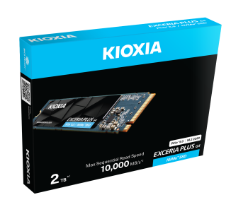 2TB KIOXIA EXCERIA PLUS G4 M.2 NVMe GEN5 10000/8200MB/s LVD10Z002TG8 