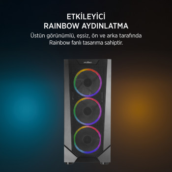 JAMES DONKEY HELIX H800 4XRBW ATX 550W GAMING KASA