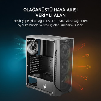 JAMES DONKEY HELIX H800 4XRBW ATX 550W GAMING KASA