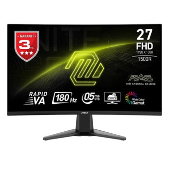 27 MSI MAG 27C6F 1MS 180HZ FHD CURVE 1500R VA  ADAPTIVE-SYNC GAMING MONITOR
