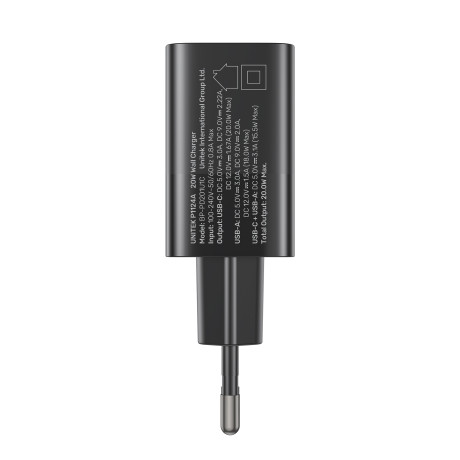 Unitek 20W Hızlı Şarj Adaptörü 1*USB-C (P1124ABK-EU)