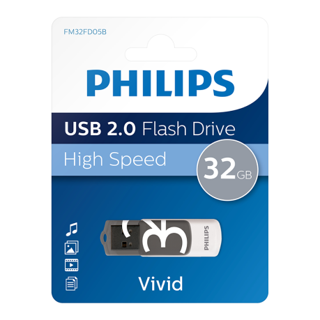 PHILIPS 32GB USB 2.0 25/10MB/S FM32FD05B/00