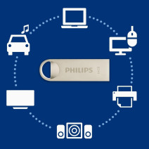 PHILIPS 64GB USB 2.0 25/10MB/S FM64FD160B/00