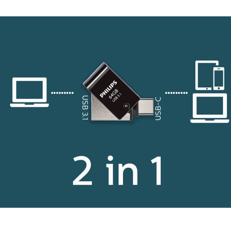 PHILIPS 64GB USB3.1 TYPE-C 100/150 MB/S FM64DC152B/00