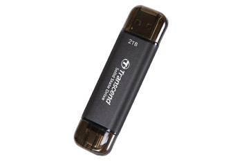 Transcend ESD310 Portable 256GB Siyah SSD USB Type-A, Type-C (TS256GESD310C)