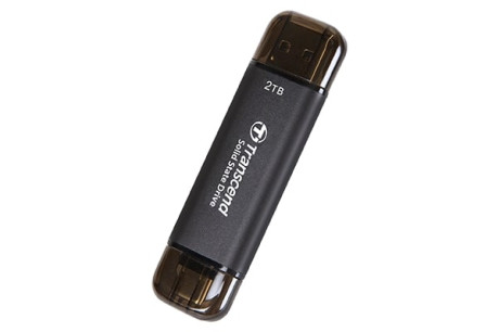 Transcend ESD310 Portable 256GB Siyah SSD USB Type-A, Type-C (TS256GESD310C)