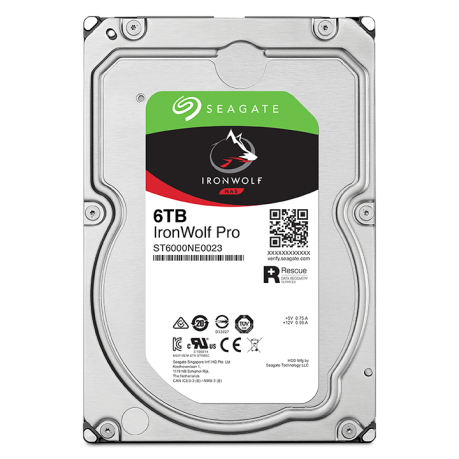 6TB SEAGATE IRONWOLF 7200RPM 256MB ST6000NT001