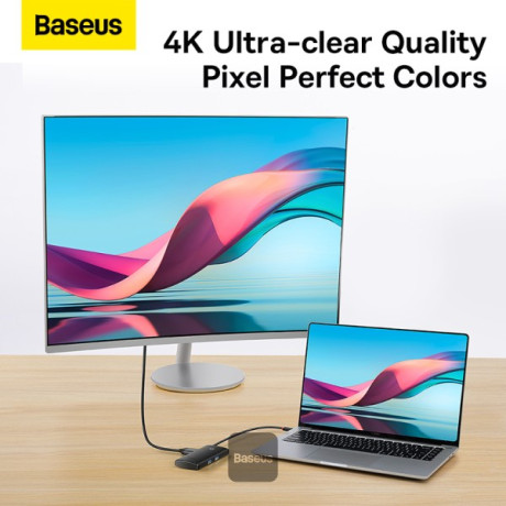 BASEUS LITE 6 IN1 TYPE-C HUB - SIYAH