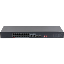 DAHUA DH-S3218-16ET-135 16 PORT 16XFE-2XGE-2XGE/SFP 135W POE SWİTCH