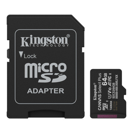 64GB MICROSD CANVAS SELECT PLUS A1 SDCS3/64GB