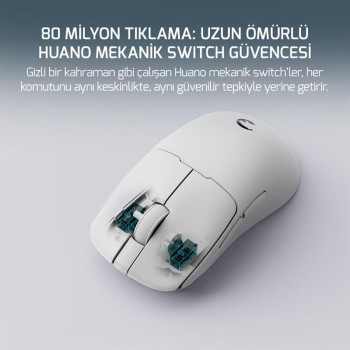 GAMEPOWER RADUS WIRELESS GAMING MOUSE WHITE