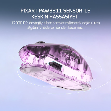 GAMEPOWER RADUS WIRELESS GAMING MOUSE WHITE