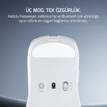 GAMEPOWER RADUS WIRELESS GAMING MOUSE WHITE