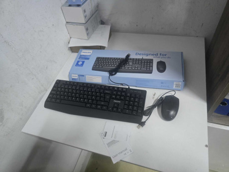PHİLİPS KABLOLU  KLAVYE&MOUSE SET SPT6237B(OUTLET)