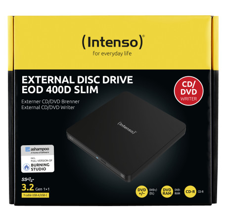 INTENSO 5401400 EXTERNAL CD/DVD WRITER EOD 400D USB 3.2 GEN 1x1