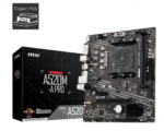 MSI A520M-A PRO DDR4 4600MHZ 1XHDMI 1XDVI 1XM.2 USB 3.2 MATX AM4 (AMD AM4 5000/4000/3000 SERİLERİ İLE UYUMLU)