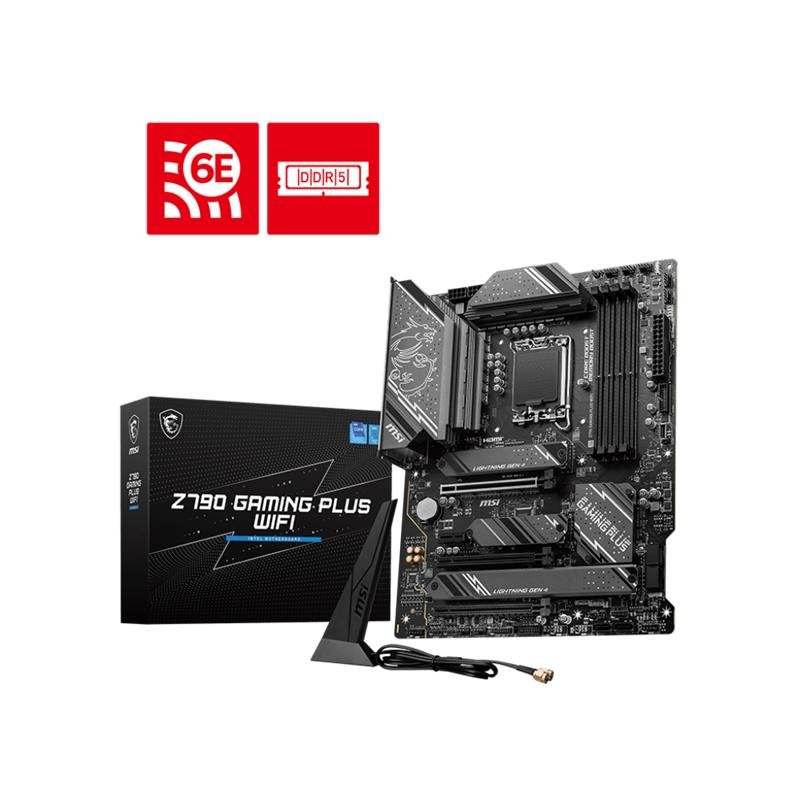 AA203MSI0046_64181 MSI Z790 GAMING PLUS WIFI DDR5 7200MHZ 1XHDMI 1XDP 4XM.2 USB 3.2 ATX 1700P (12. / 13. VE 14. NESİL İŞLEMCİ UYUMLU) - Görsel 1