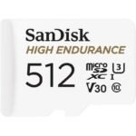 512GB SANDISK HIGH ENDURANCE MICROSD 100MB/S SDSQQNR-512G-GN6IA