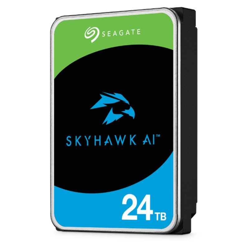 AD225SEA0056_69601 24 TB SEAGATE 3.5 SKYHAWK AI SATA 512MB 7/24 GUVENLIK ST24000VE002 (5 YIL RESMI DIST GARANTILI) - Görsel 1