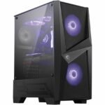 MSI MAG FORGE 100M TEMPERLI CAM 2X120MM 1X120MM ARGB FAN PSU YOK GAMING SİYAH KASA