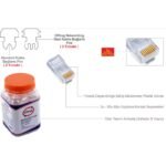 ORING MPC6U3 CAT6 PLUG U/UTP RJ45 ALTIN UÇ KONNEKTÖR 100 LÜ PAKET - Görsel 3