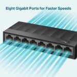 TP-LINK LS1008G 8 PORT 10/100/1000 GIGABIT PLASTİK KASA SWITCH - Görsel 3